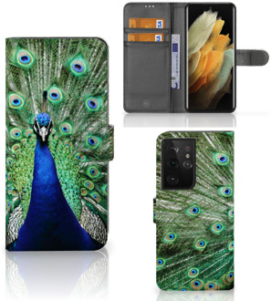 B2Ctelecom Wallet Book Case Samsung Galaxy S21 Ultra GSM Hoesje Pauw