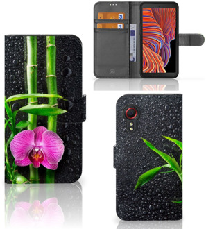 B2Ctelecom Wallet Book Case Samsung Galaxy Xcover 5 Hoesje Orchidee