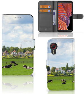 B2Ctelecom Wallet Book Case Samsung Galaxy Xcover 5 Smartphone Hoesje Hollandse Koeien