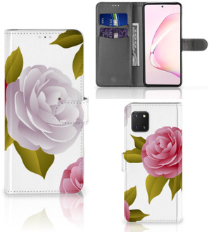 B2Ctelecom Wallet Book Case Samsung Note 10 Lite Telefoon Hoesje Cadeau voor haar Roses