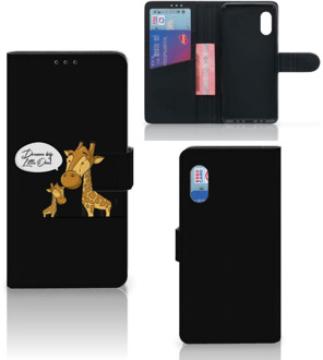 B2Ctelecom Wallet Book Case Samsung Xcover Pro GSM Hoesje Giraffe