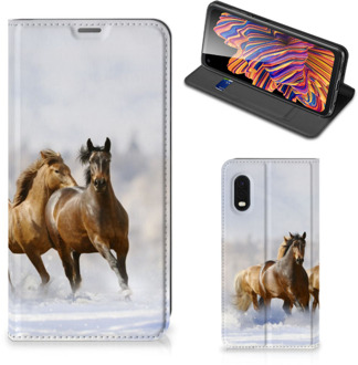 B2Ctelecom Wallet Book Case Samsung Xcover Pro Smart Cover Hoesje Paarden