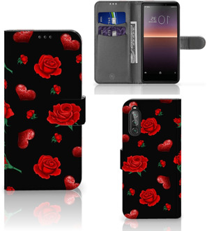 B2Ctelecom Wallet Book Case Sony Xperia 10 II Smartphone Hoesje Valentijnscadeau