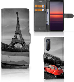 B2Ctelecom Wallet Book Case Sony Xperia 5II Hoesje Eiffeltoren