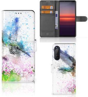 B2Ctelecom Wallet Book Case Sony Xperia 5II Hoesje Vogel