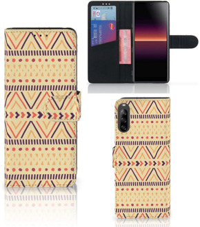 B2Ctelecom Wallet Book Case Sony Xperia L4 GSM Hoesje Aztec Yellow