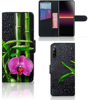 B2Ctelecom Wallet Book Case Sony Xperia L4 Hoesje Orchidee