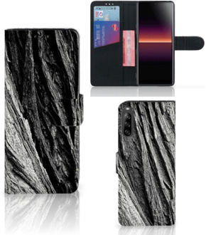 B2Ctelecom Wallet Book Case Sony Xperia L4 Smartphone Hoesje Valentijn Cadeautje Man Boomschors