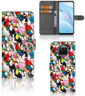 B2Ctelecom Wallet Book Case Xiaomi Mi 10T Lite Telefoon Hoesje Birds