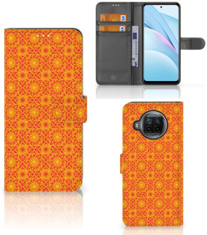 B2Ctelecom Wallet Book Case Xiaomi Mi 10T Lite Telefoonhoesje Batik Orange