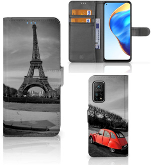 B2Ctelecom Wallet Book Case Xiaomi Mi 10T Pro | Mi 10T Hoesje Eiffeltoren