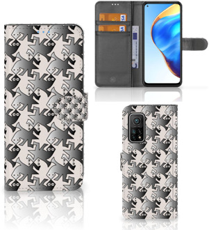 B2Ctelecom Wallet Book Case Xiaomi Mi 10T Pro | Mi 10T Smartphone Hoesje Salamander Grey