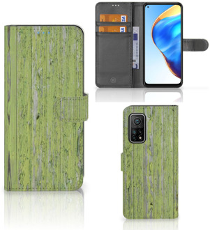 B2Ctelecom Wallet Book Case Xiaomi Mi 10T Pro | Mi 10T Telefoon Hoesje Green Wood