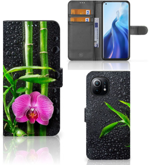 B2Ctelecom Wallet Book Case Xiaomi Mi 11 Hoesje Orchidee