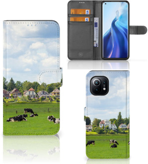 B2Ctelecom Wallet Book Case Xiaomi Mi 11 Smartphone Hoesje Hollandse Koeien