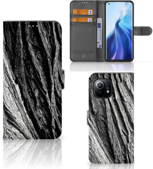 B2Ctelecom Wallet Book Case Xiaomi Mi 11 Smartphone Hoesje Valentijn Cadeautje Man Boomschors