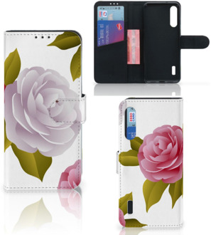 B2Ctelecom Wallet Book Case Xiaomi Mi A3 Telefoon Hoesje Cadeau voor haar Roses