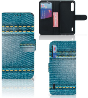 B2Ctelecom Wallet Book Case Xiaomi Mi A3 Telefoon Hoesje Jeans