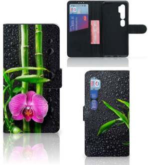 B2Ctelecom Wallet Book Case Xiaomi Mi Note 10 Pro Hoesje Orchidee