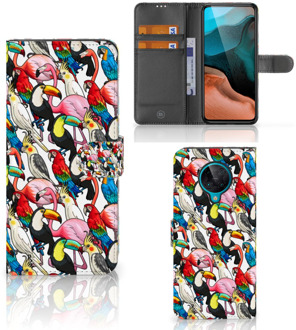 B2Ctelecom Wallet Book Case Xiaomi Poco F2 Pro Telefoon Hoesje Birds