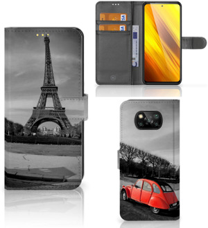 B2Ctelecom Wallet Book Case Xiaomi Poco X3 Hoesje Eiffeltoren