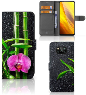 B2Ctelecom Wallet Book Case Xiaomi Poco X3 Hoesje Orchidee