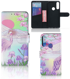 B2Ctelecom Wallet Bookcase Alcatel 1S 2020 Telefoonhoesje Vogel