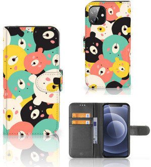 B2Ctelecom Wallet Bookcase Apple iPhone 12 Mini Telefoonhoesje Bears