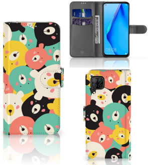 B2Ctelecom Wallet Bookcase Huawei P40 Lite Telefoonhoesje Bears