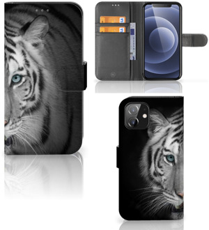 B2Ctelecom Wallet Bookcase iPhone 12 | 12 Pro (6.1") Hoesje Tijger