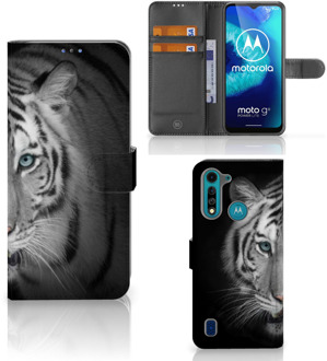 B2Ctelecom Wallet Bookcase Motorola G8 Power Lite Hoesje Tijger