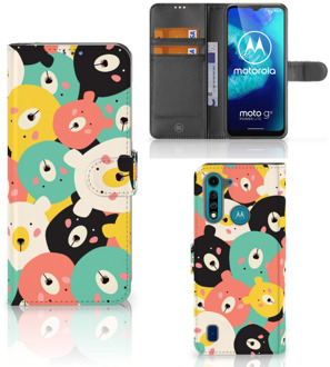 B2Ctelecom Wallet Bookcase Motorola G8 Power Lite Telefoonhoesje Bears