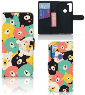 B2Ctelecom Wallet Bookcase Motorola G8 Power Telefoonhoesje Bears