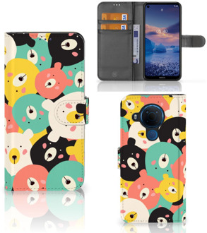 B2Ctelecom Wallet Bookcase Nokia 5.4 Telefoonhoesje Bears