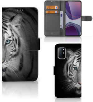 B2Ctelecom Wallet Bookcase OnePlus 8T Hoesje Tijger