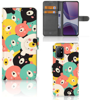 B2Ctelecom Wallet Bookcase OnePlus 8T Telefoonhoesje Bears