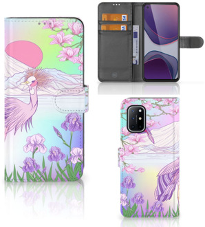 B2Ctelecom Wallet Bookcase OnePlus 8T Telefoonhoesje Vogel