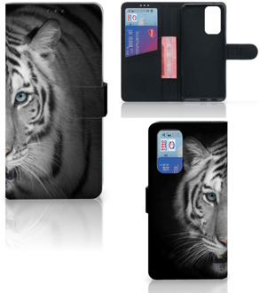 B2Ctelecom Wallet Bookcase OnePlus 9 Pro Hoesje Tijger