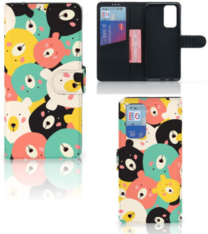 B2Ctelecom Wallet Bookcase OnePlus 9 Pro Telefoonhoesje Bears