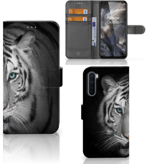 B2Ctelecom Wallet Bookcase OnePlus Nord Hoesje Tijger