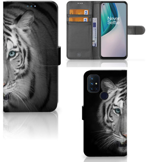 B2Ctelecom Wallet Bookcase OnePlus Nord N10 Hoesje Tijger