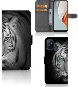 B2Ctelecom Wallet Bookcase OnePlus Nord N100 Hoesje Tijger