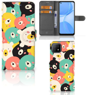 B2Ctelecom Wallet Bookcase OPPO A73 5G Telefoonhoesje Bears