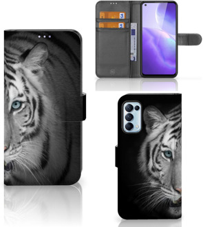 B2Ctelecom Wallet Bookcase OPPO Find X3 Lite Hoesje Tijger