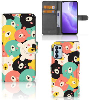 B2Ctelecom Wallet Bookcase OPPO Find X3 Lite Telefoonhoesje Bears