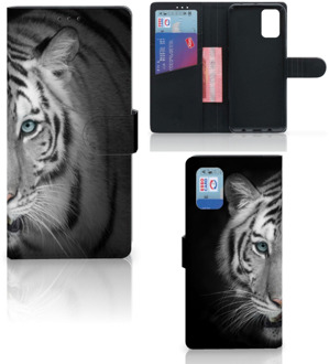 B2Ctelecom Wallet Bookcase Samsung Galaxy A02s Flip Cover Samsung M02s Hoesje Tijger