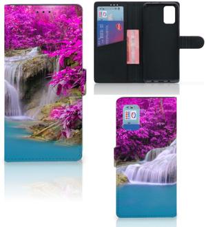 B2Ctelecom Wallet Bookcase Samsung Galaxy A02s Flip Cover Samsung M02s Telefoonhoesje Waterval