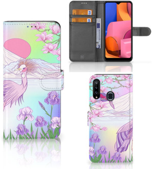 B2Ctelecom Wallet Bookcase Samsung Galaxy A20s Telefoonhoesje Vogel