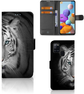 B2Ctelecom Wallet Bookcase Samsung Galaxy A21s Hoesje Tijger