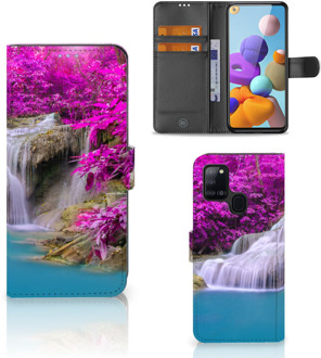 B2Ctelecom Wallet Bookcase Samsung Galaxy A21s Telefoonhoesje Waterval